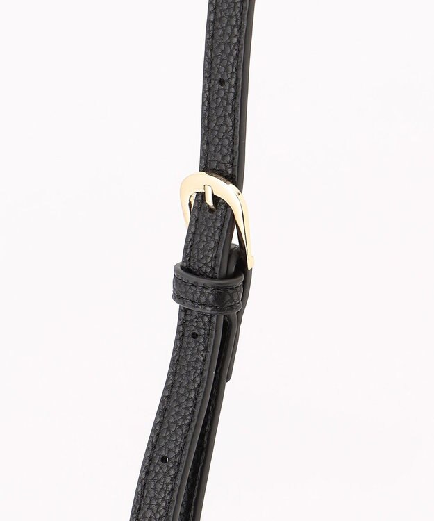 LA BAGAGERIE 【MONICA】リボンハンドルバッグ ブラック