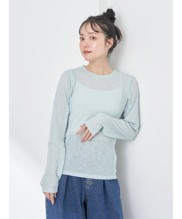 earth music&ecology シアーテレコプルオーバー Mint