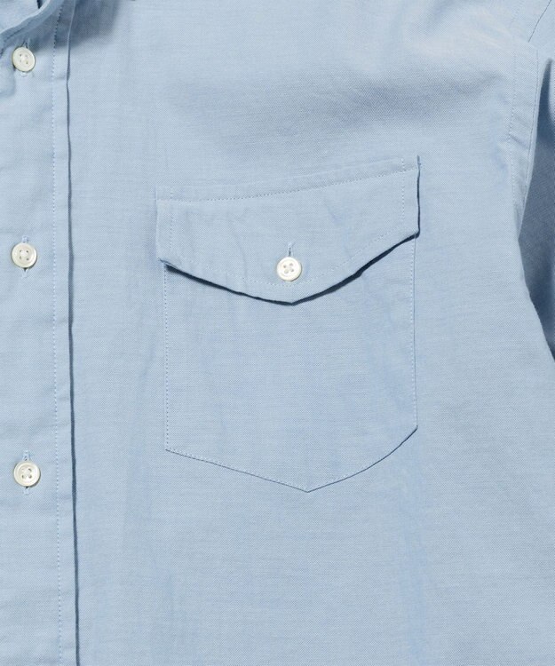 J.PRESS MEN 【J.PRESS ORIGINALS】【UNISEX】Cotton Dangary Shirt / B.D. / Baggy-Fit サックスブルー系