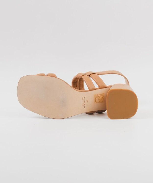 BONTRE 【LucaGrossi/ルカグロッシ】パフィーストラップヒールサンダル/ L021S-VS ベージュ