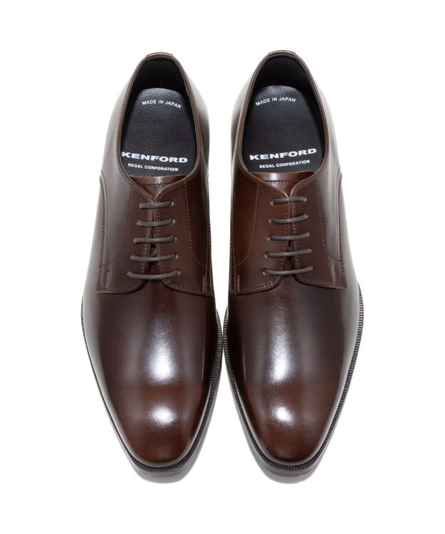 REGAL FOOT COMMUNITY 【ケンフォード メンズ】KP33 プレーントウ ビジネスシューズ ブラウン