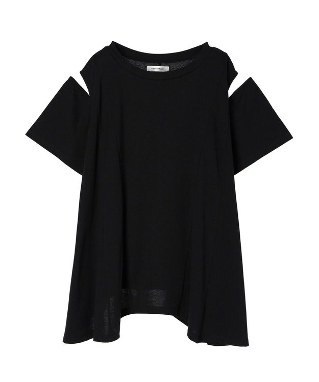 Green Parks ショルダーカットチュニック Black