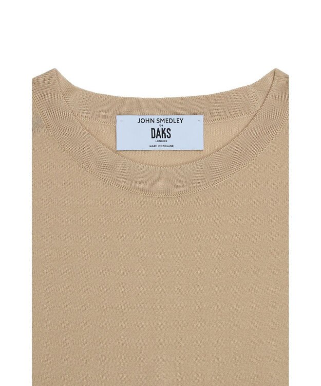 DAKS John Smedley for DAKS ハウスストライプTシャツ アーモンド