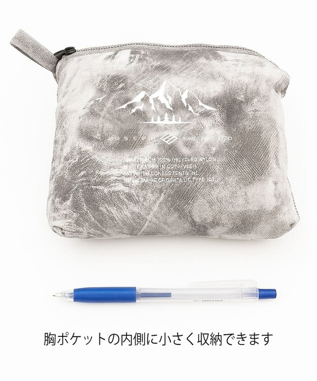 JOSEPH ABBOUD MOUNTAIN 【ストレッチ/軽量/ECO撥水/ポケッタブル】エンボスストレッチ パーカー ライトグレー系5