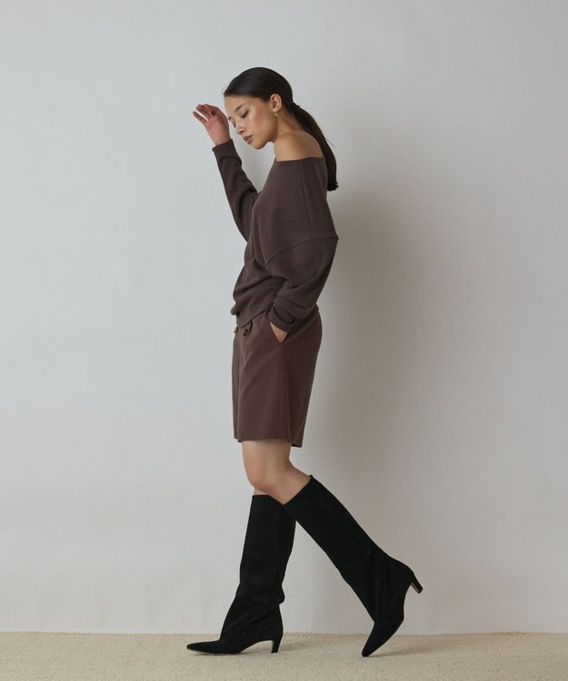 GRACE CONTINENTAL ダブルボタンショートパンツ ブラウン