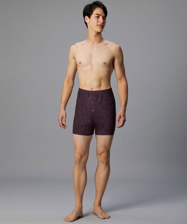 WACOAL MEN トランクス ニット素材 なめらかな肌ざわり 前開き 下着 メンズ GT7111 /ブロス バイ ワコールメン エンジ