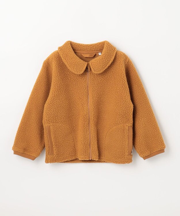 ANY KIDS もこもこボアブルゾン オレンジ系