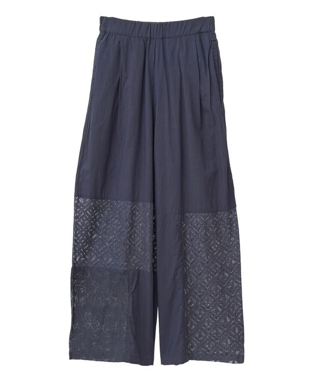 CRAFT STANDARD BOUTIQUE レースパッチワークパンツ Black