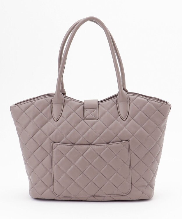 J.PRESS LADIES 【A4サイズ収納可】キルティング トートバッグ ベージュ系