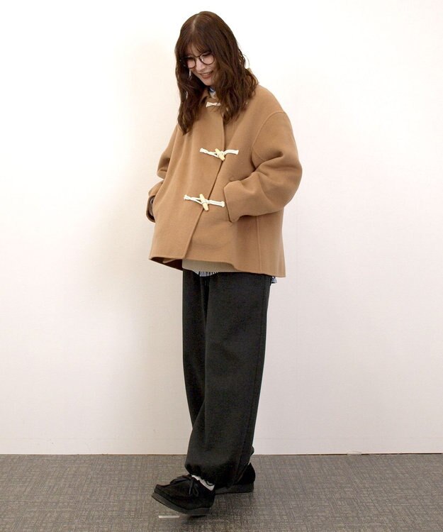 J.PRESS YORK STREET 【WOMEN】ショート ダッフルコート キャメル系