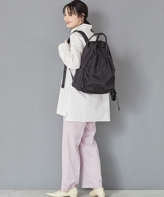 TOPKAPI 【TREASURE TOPKAPI】ドローストリング リュック / バッグパック ブラック