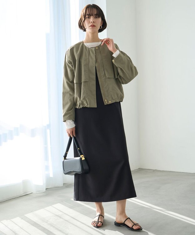 UNFILO Ｉラインキャミワンピース ブラック