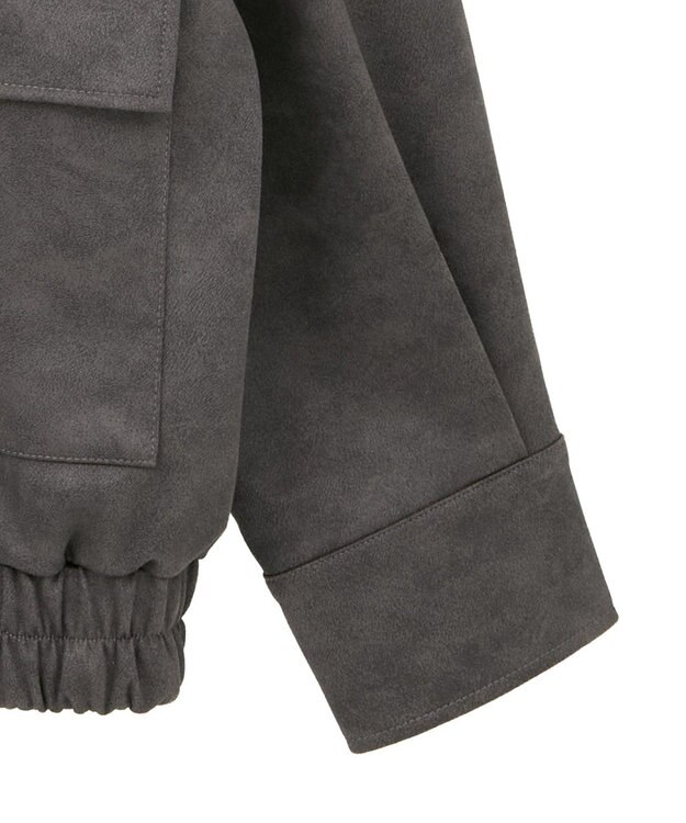 Green Parks ・ＥＬＥＮＣＡＲＥ　ＤＵＥ　スエードポンチブルゾン Charcoal Gray