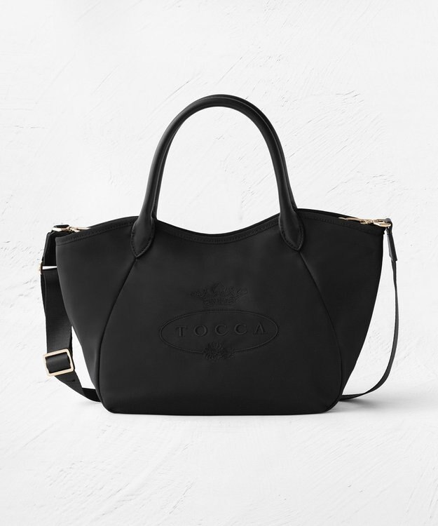 TOCCA TOUCH OF CRESTA NYLON TOTE ナイロントートバッグ【星風まどかさん着用】 ブラック系