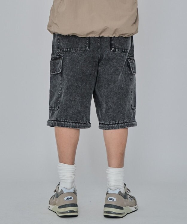 WEGO 2WAYマルチデニムカーゴパンツ デニムブラックソノタ