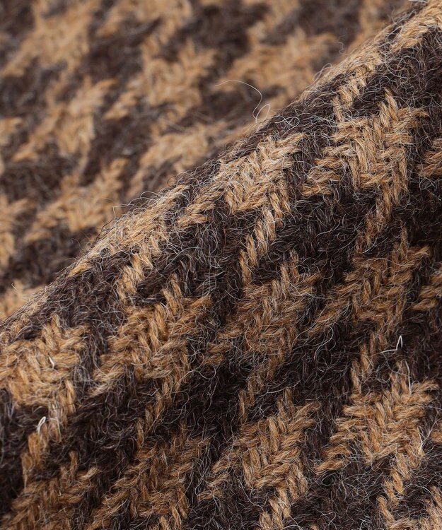 JOSEPH ABBOUD 【John Scott・スコットランド製・英国王室御用達】ブリティッシュウール マフラー ダークブラウン系3