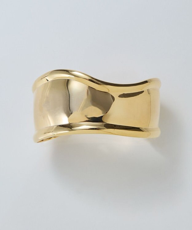 Phoebe アークカフワイドバングル　ゴールド ゴールド