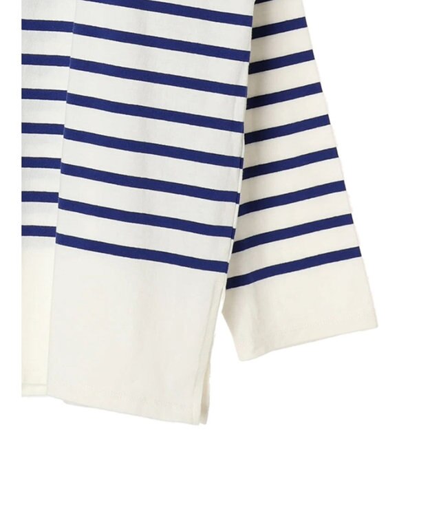 Green Parks パネルボーダーチュニック Blue