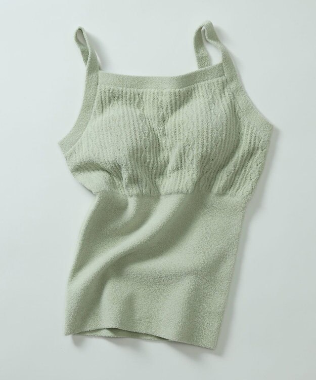 une nana cool とろみ素材がここちよいカップ付きキャミソール　moi room（モアルーム） オリーブ