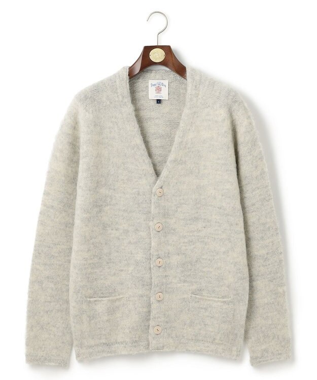 J.PRESS MEN 【J.PRESS ORIGINALS】Shaggy Dog Sweater Cardigan / Japan Made アイボリー系