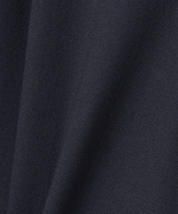 自由区 S 【洗える】ビエラストレッチワイド パンツ ネイビー系