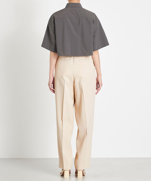 NAVE 【ReNAVE　撥水機能・UVカット・透湿・接触冷感・洗える】ナイロンタスランシャツ グレー系