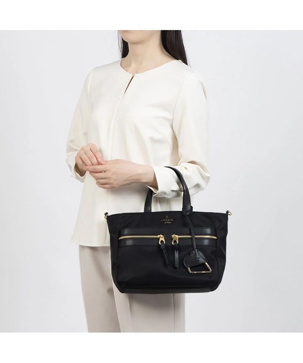 LANVIN en Bleu グラン 2wayトートバッグ ブラック