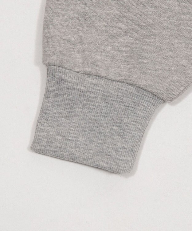 WEGO グラフィックオフショルショートスウェット 杢グレー