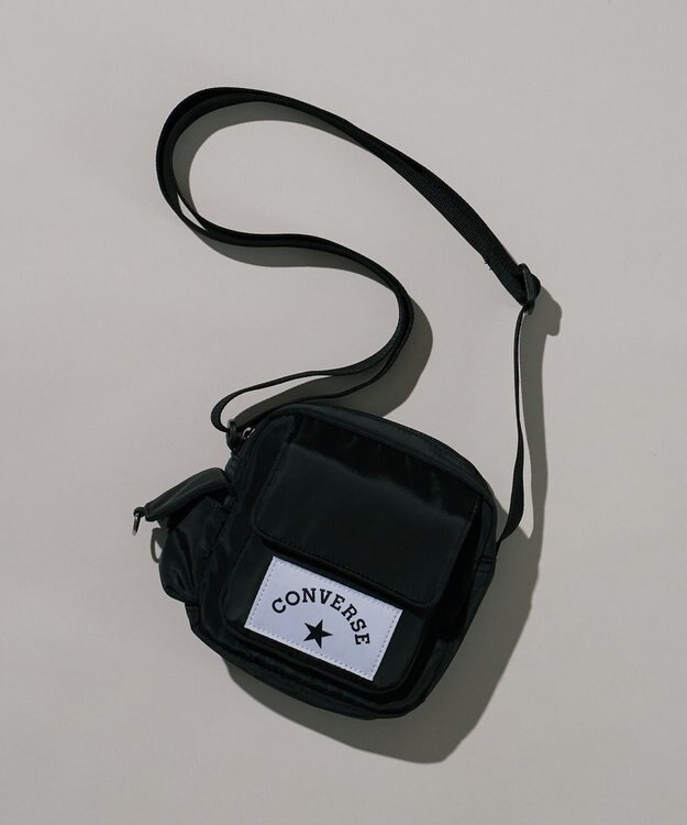 WEGO 【CONVERSE/ユニセックス着用ITEM】別注CONVERSEミニショルダーバッグ ブラック