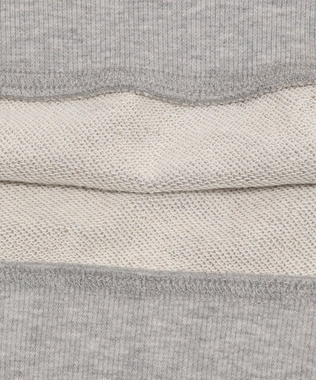 WEGO グラフィックオフショルショートスウェット 杢グレー