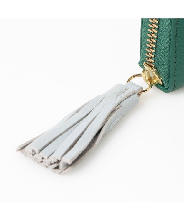 UNBILLION ペルケ perche / カラーコンビジャバラ・カードウォレット グリーン