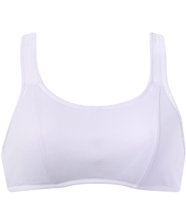 Wing ジュニア スポーツブラ 通気性がよい 【STEP2～3 まるみをおびてきた胸に】 小学生 中学生 高校生 ハーフトップ ノンワイヤーブラ RB6633 ウイング／ワコール パープル