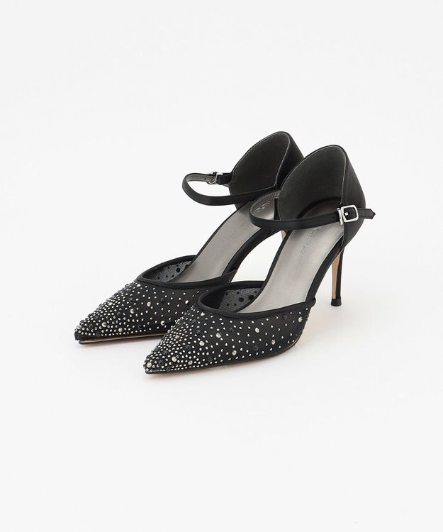 GRACE CONTINENTAL グラデラインストーンパンプス ブラック