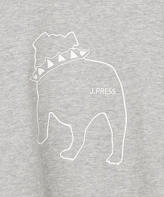 J.PRESS KIDS 【100-130cm】バックブル ラインプリント カットソー ライトグレー系