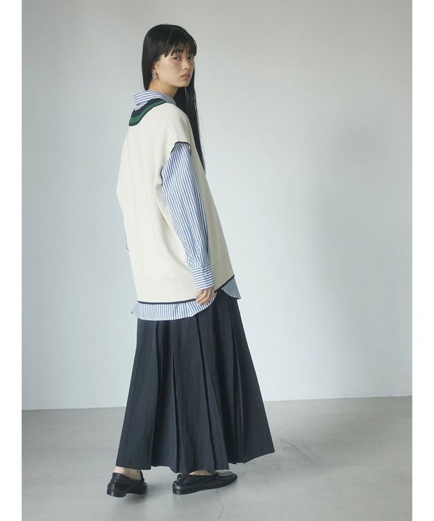 Green Parks armonia．ボリュームフレアスカート Black