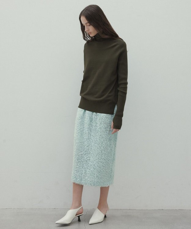 BEIGE， KOCHIA / ファージャカードIラインスカート Sage