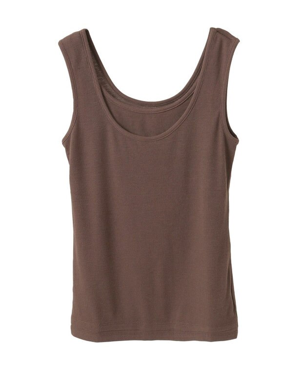 Green Parks ・Ｐｅｔｉｔ　Ｆｌｅｕｒ　レイヤードタンク Brown
