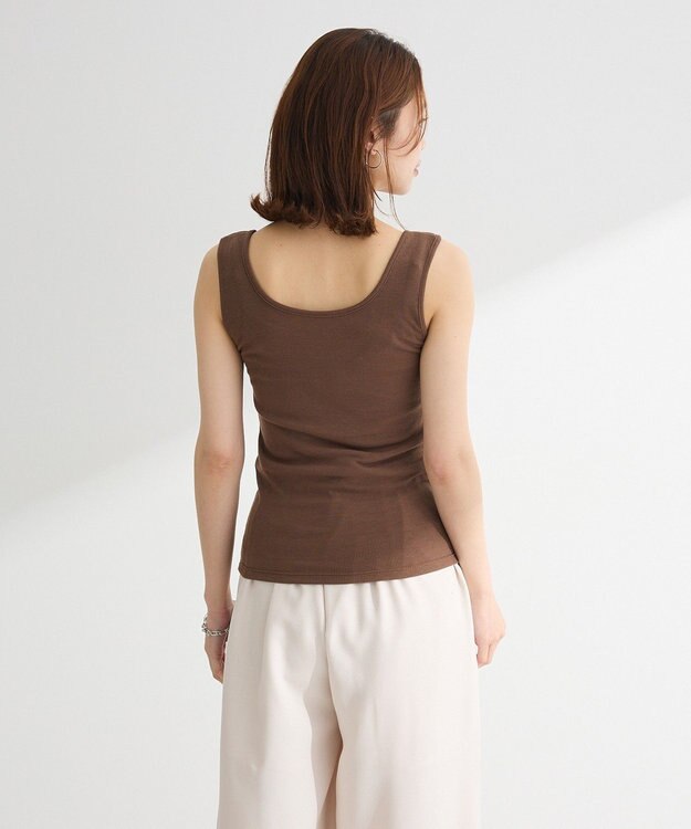 Green Parks ・Ｐｅｔｉｔ　Ｆｌｅｕｒ　レイヤードタンク Brown