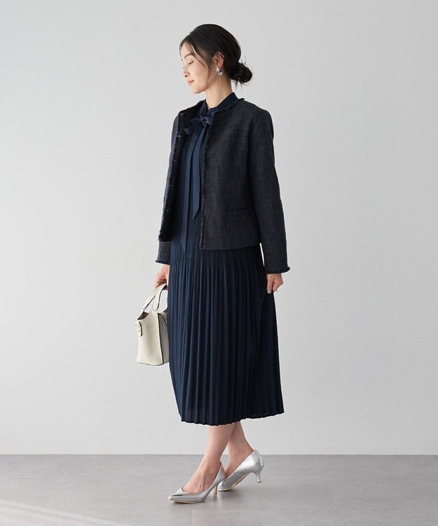 YECCA VECCA ツイードジャケット(1) Navy