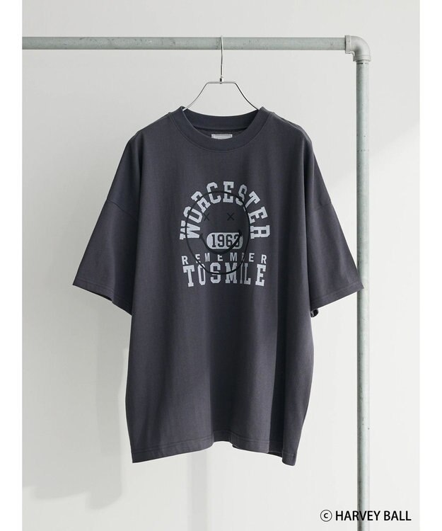 Green Parks Ｓｍｉｌｅｙ　Ｆａｃｅ／スマイルロゴＢｉｇＴシャツ Charcoal Gray