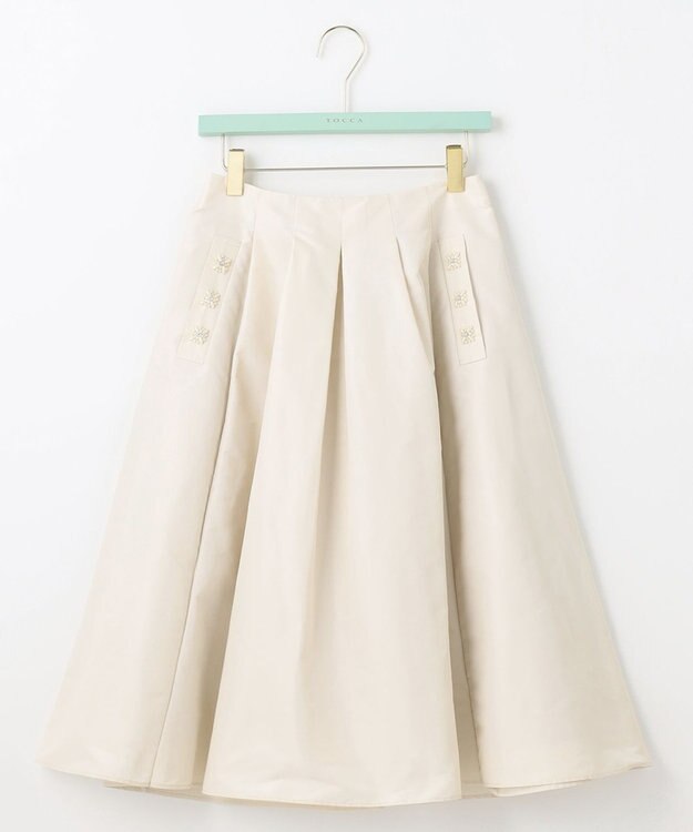 TOCCA 【洗える】PEARL BOUQUET スカート アイボリー系