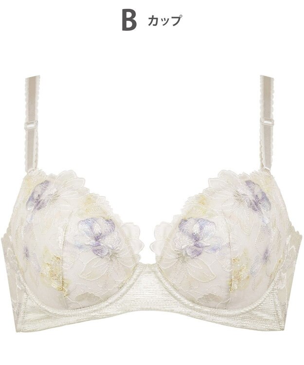 Wing ブラジャー 背中の段差をスムージング バストの脇流れをブロック 脇高設計(バック) 【後ろ姿きれいブラ】 ブラ KB2718 ウイング／ワコール シェルベージュ