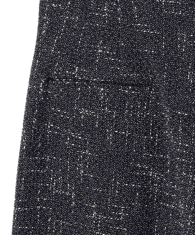 BEIGE， TRIPHANE / ハイウエストツイードタックパンツ Navy Mix