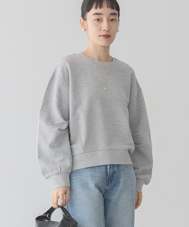 AMERICAN HOLIC タックスリーブスウェット Light Gray Mixture