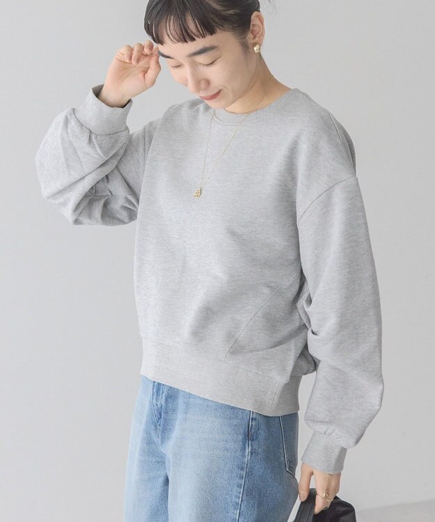 AMERICAN HOLIC タックスリーブスウェット Light Gray Mixture