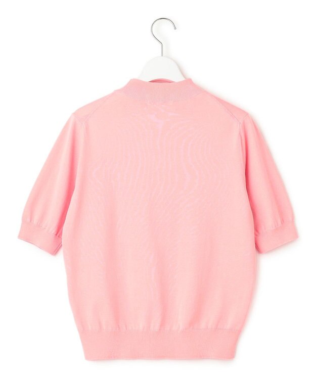 23区 【Oggi4月号掲載/洗える】プレミアムビオコットン 半袖 ニット ピンク系