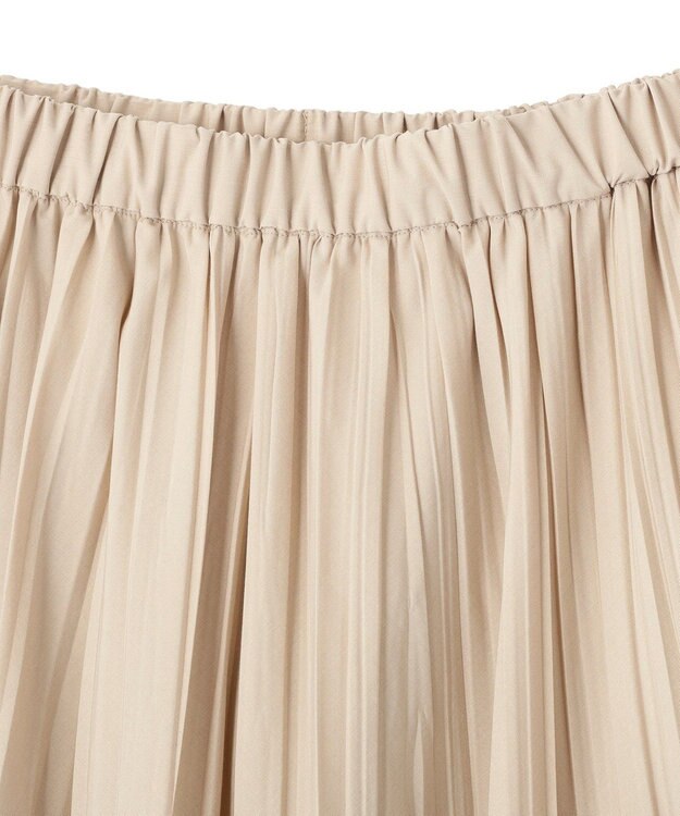 AMERICAN HOLIC 【選べる丈】シアープリーツスカート Beige