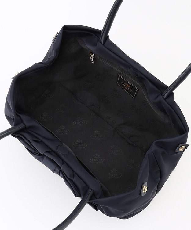 TOCCA 【A4サイズ対応・撥水】POINT OF RIBBON NYLONBAG L ナイロンバッグ L ネイビー系