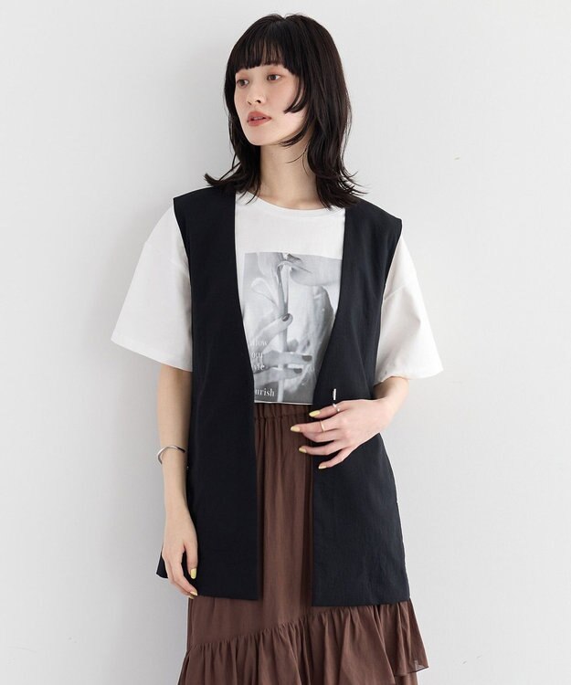 YECCA VECCA 【UVカット】フォトプリントTee Off White
