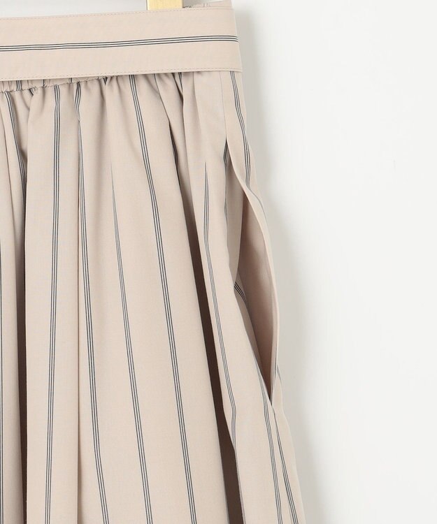 組曲 S 【WEB限定】コットンポリエステルタイプライター セットアップ ベージュストライプ系1